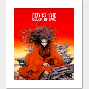 Halloween Red: Red is the Color of Evil Posters and Art